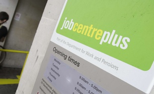 Illustration d'un centre de recherche d'emploi à Londres en 2009.