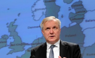 Le commissaire européen aux Affaires économiques et monétaires Olli Rehn, le 5 mars 2014 à Bruxelles