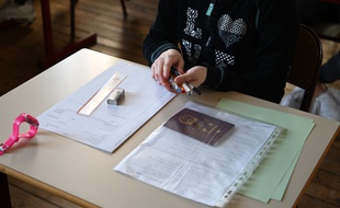 Un candidat au bac en 2019.
