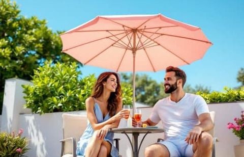 Protégez-vous du soleil à petit prix : ce parasol rond inclinable chute à 17,94€ chez GIFI