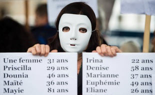 Manifestation contre les féminicides à Marseille, le 23 novembre 2019.