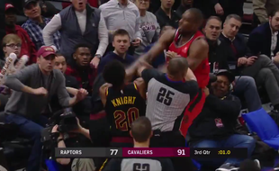 Serge Ibaka, lors du match entre Toronto et Cleveland.