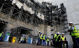 Le chantier de l'EPR de Flamanville en 2016.