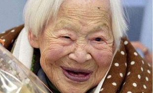 Misao Okawa, la Japonaise la plus âgée du monde.