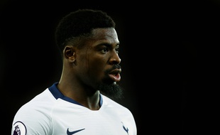 Serge Aurier avec Tottenham lors d'un match au King Power Stadium de Leicester, le 8 décembre 2018.