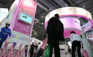 Le salon Franchise Expo, à Paris le 16 mars 2010