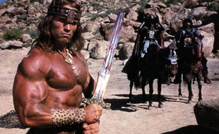 Arnold Schwarzenegger dans le film «Conan le Barbare» sorti en 1982.
