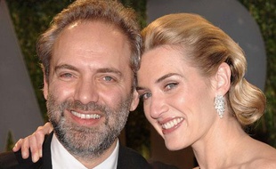Sam Mendes et son ex-femme Kate Winslet arrivent à la soirée «Vanity Fair» qui suit la cérémonie des Oscars, à West Hollywood, le 24 février 2009.