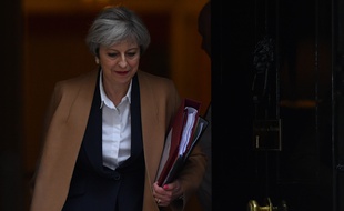 La Première ministre, Theresa May, le 29 mars 2017, le jour du déclenchement officiel du Brexit.