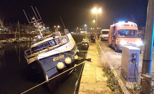 Le bateau de pêche qui a déversé 500 l de fuel.