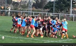 Le match de rugby entre les cadettes de l'USAP et du Stade Toulousain a été marqué par une bagarre générale, le 16 janvier 2016 à Perpignan