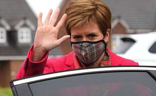 La Première ministre écossaise, Nicola Sturgeon, le 8 mai 2021