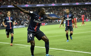 Blaise Matuidi fête son but contre Ajaccio le 16 août 2015.