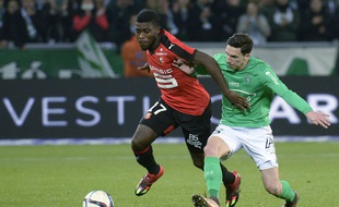 Jérémie Boga, ici face à Saint-Étienne en championnat, a été l'auteur de l'égalisation rennaise à Nice, en Coupe de France.