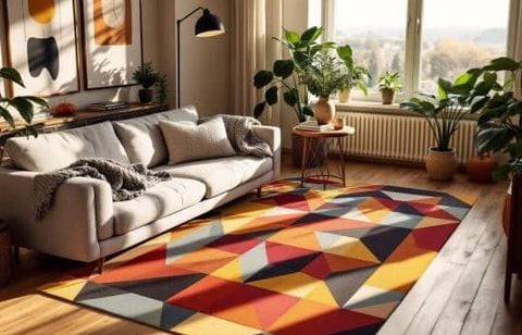 Tapis graphiques et cosy : l’astuce tendance pour réchauffer votre intérieur cet automne