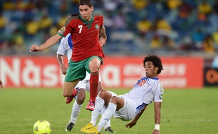 Abdelaziz Barrada avec le Maroc face au Cap Vert, à la CAN 2013