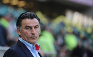 L'entraîneur de Saint-Etienne Christophe Galtier, à la Beaujoire.