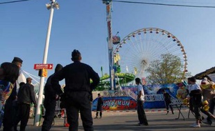 A la foire du Trône, à Paris