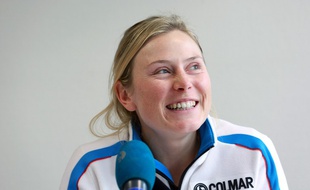 La skieuse française Tessa Worley, le 18 décembre 2013 à Lyon.