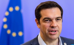 Alexis Tsipras à Bruxelles, le 13 juillet 2015.