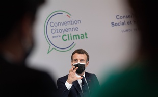 Emmanuel Macron, le 14 décembre 2020 devant la Convention citoyenne pour le climat.