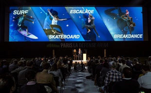 Tony Estanguet a animé une conférence à la Paris La Défense Arena