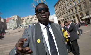 Pape Diouf le 7 mars 2014 à Marseille