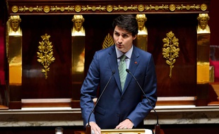 Justin Trudeau devant les députés le 17 avril 2018.