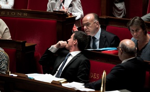 Manuel Valls et Bernard Cazeneuve le 20 juillet 2016 à l'Assemblée nationale.
