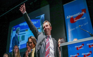 Le parti anti-euro allemand AFD de Bernd Lucke réaliserait un score de 6,5% selon les sondages à la sortie des bureaux de vote.