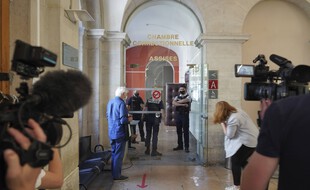 Le tribunal de Valence en marge du procès de Damien T., le 10 juin dernier.