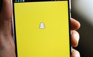 Logo Snapchat sur un téléphone