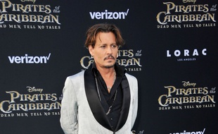 Johnny Depp à la première de Pirates des Caraïbes.