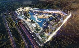 Le projet prévoit un lac intérieur
