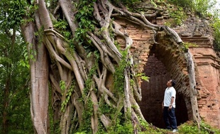 Les temples de brique de la cité ancienne Sambor Prei Kuk, au Cambodge.