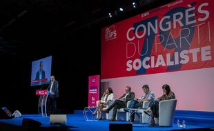 Au 79e congrès du Parti socialiste, à Villeurbanne le 18 septembre 2021.