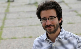 Stéphane Sitbon-Gomez pendant les journées d'été d'EELV, en 2014.