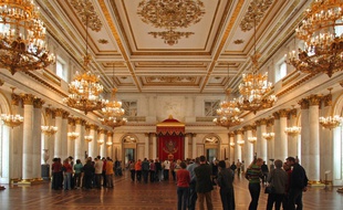 Le musée de l'Ermitage, à Saint-Pétersbourg