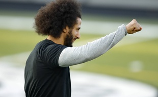 Colin Kaepernick lors d'un entraînement organisé pour les joueurs libres de NFL, le 16 novembre 2019.