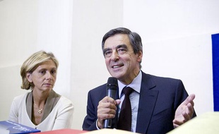 Valérie Pécresse et François Fillon, le 5 septembre 2012 à l'hôtel de l'industrie à Paris.