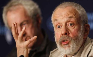 Le réalisateur britannique Mike Leigh lors de la présentation de son dernier film à Cannes «Another Day» le 15 mai 2010.