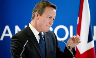 Le Premier ministre britannique David Cameron à Bruxelles, le 27 juin 2014