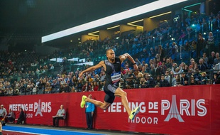 L'athlète Benjamin Compaoré en février 2020 à Paris