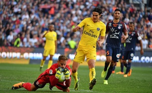 Cavani n'avait pas réussi à tromper Lecomte au match aller.