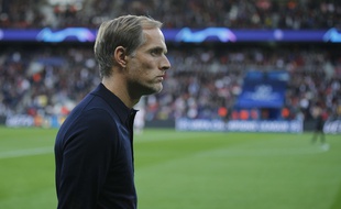 Thomas Tuchel, l'entraîneur du PSG, lors du match face à l'Etoile Rouge de Belgrade en Ligue des champions, le 3 octobre 2018.