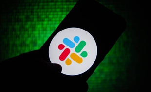 Le logo de l'application Slack.
