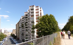 21 août 2014, Visite commentée du tronçon d'1,3 km de la petite ceinture qui a été réaménagé dans le 15e arrondissement de Paris.