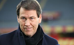 Rudi Garcia lors de Lens-Lyon le 3 avril 2021.