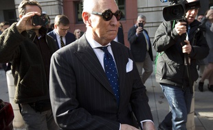 Roger Stone à sa sortie du tribunal, le 15 novembre 2018 à Washington.