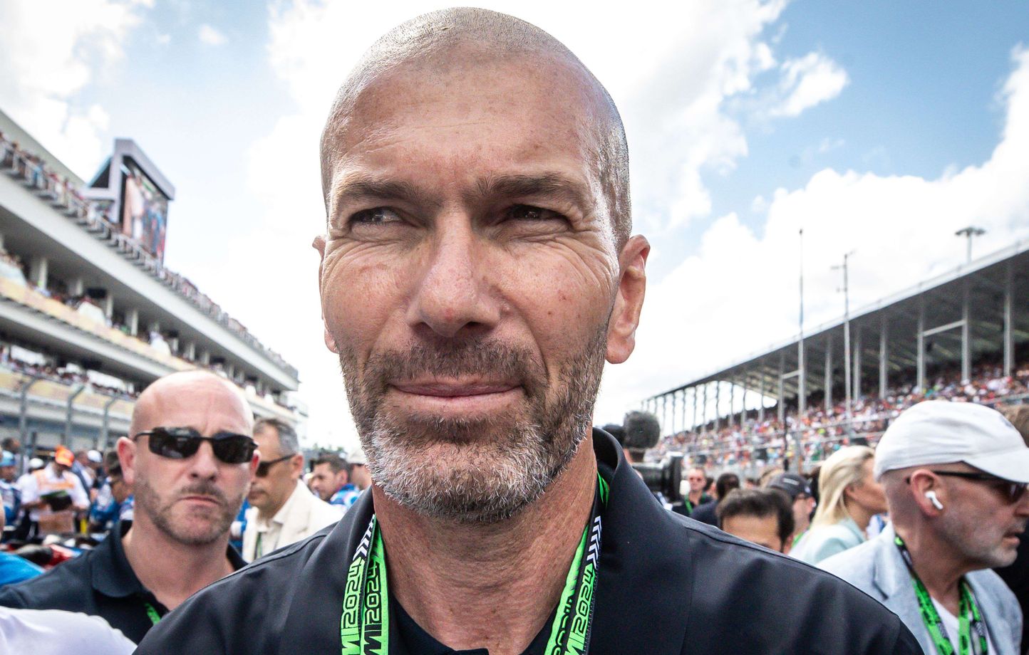 Zinédine Zidane dimanche à Miami, lors du Grand Prix de Formule 1.